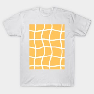 Yellow bright summer grid T-Shirt